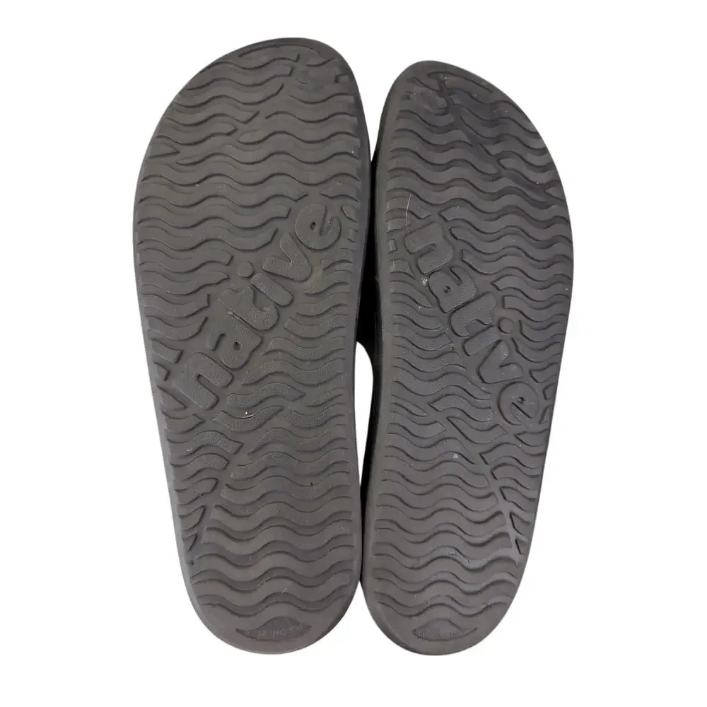 Native Spencer LX Slide Sandals Slip-on Black Summer Casual‎ Men's Size 11